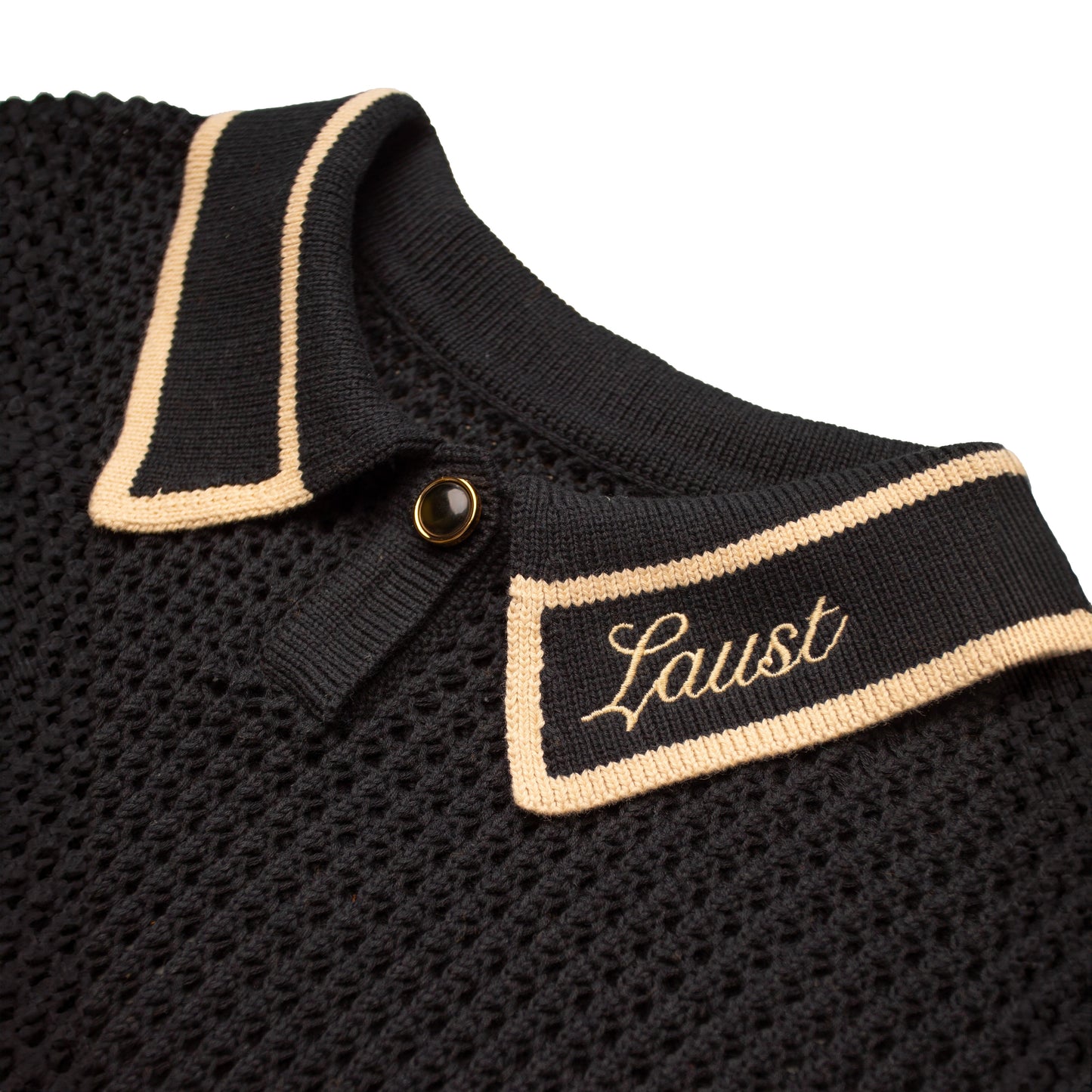 BLACK CAIRO KNIT POLO