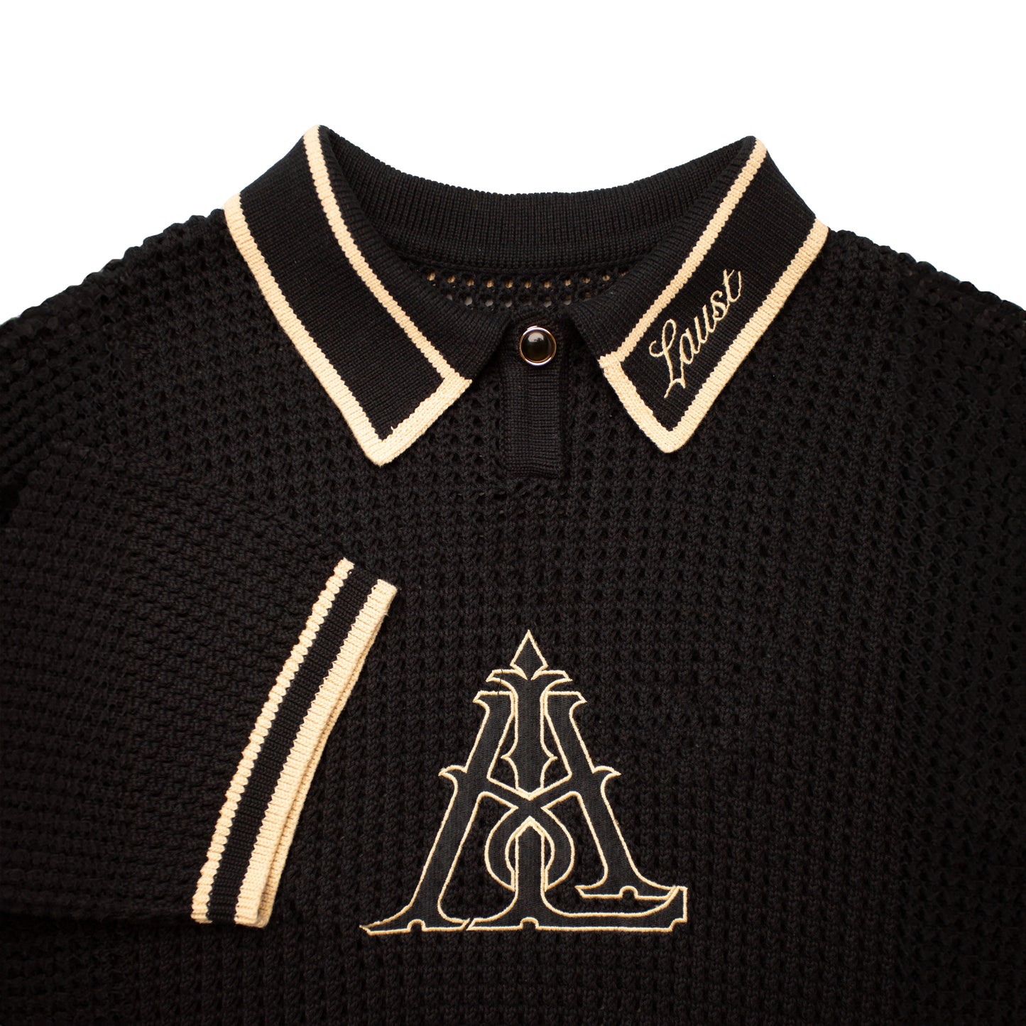 BLACK CAIRO KNIT POLO