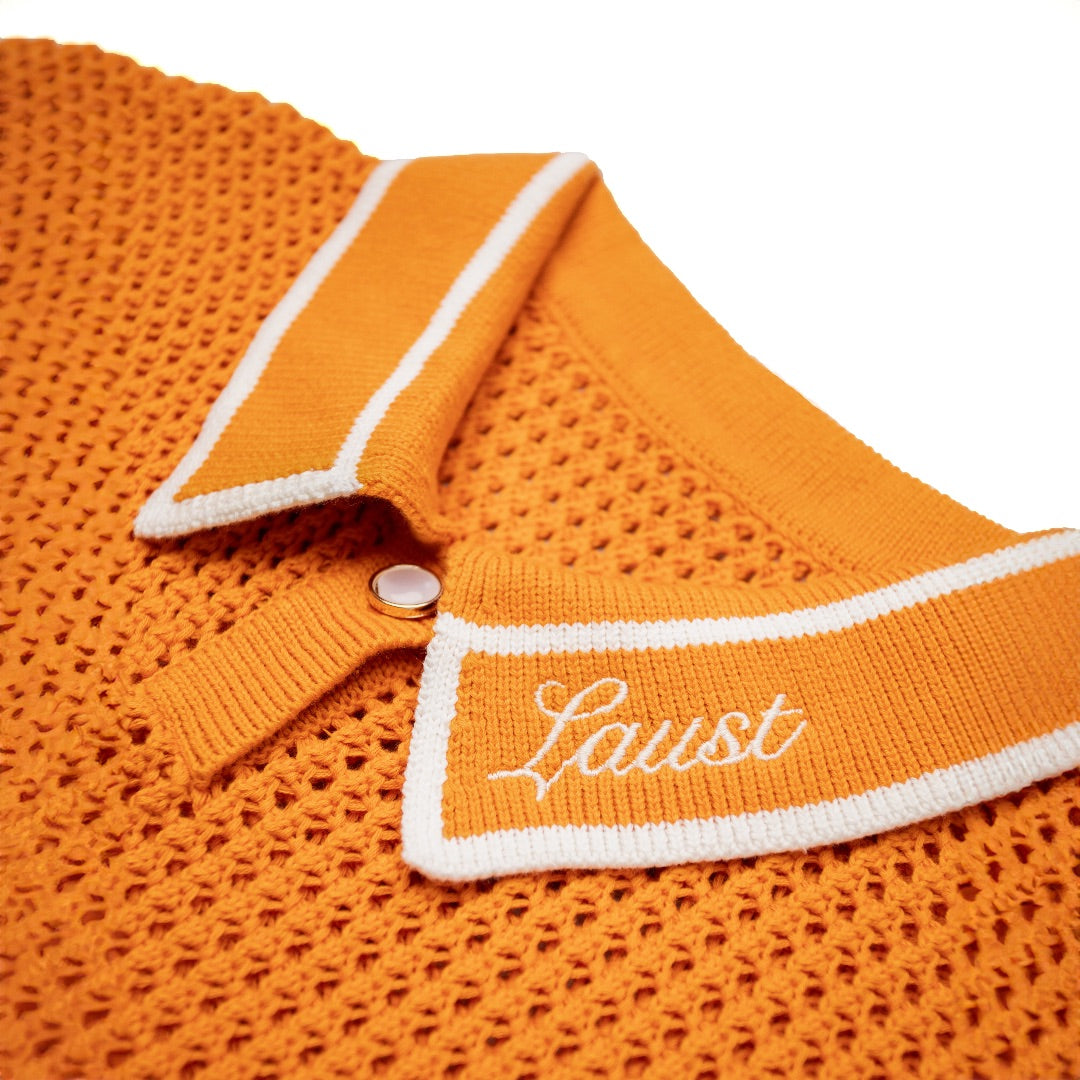 ORANGE CAIRO KNIT POLO