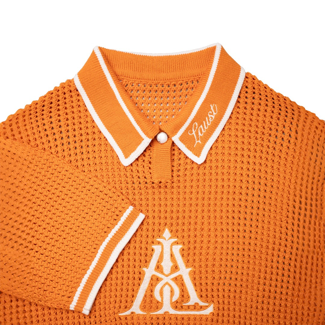 ORANGE CAIRO KNIT POLO